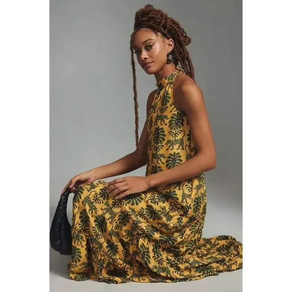 veranera cutout halter maxi dress Verner Halter Maxi Dress main image 1